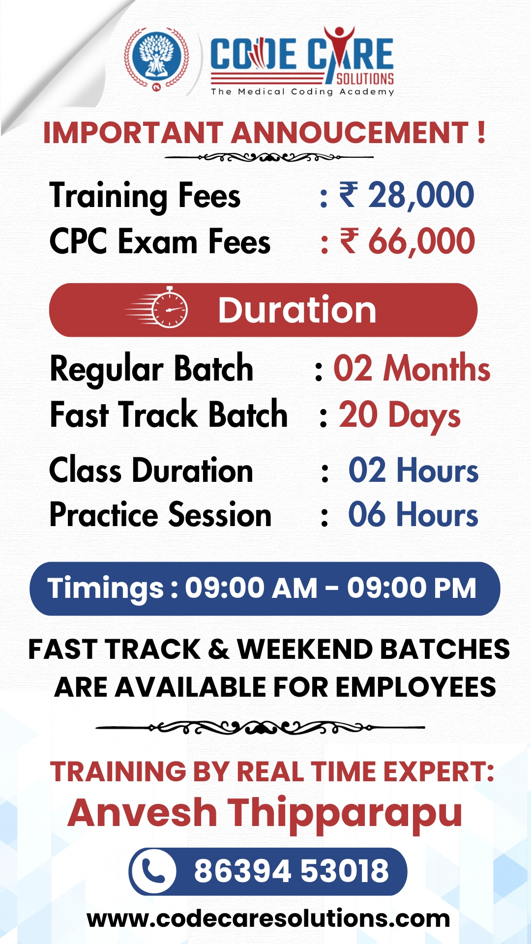 Trainings - Code Care Solutions